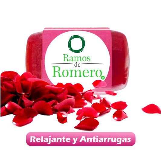 Jabón Artesanal de Rosas (Relajante y Anti-arrugas)