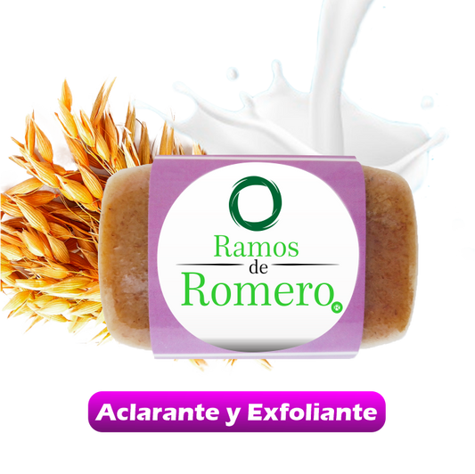 Jabón Artesanal de Avena con Yogurt (Aclarante y Exfoliante)