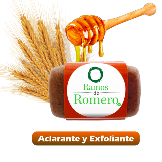Jabón Artesanal de Avena con Miel (Aclarante y Exfoliante)